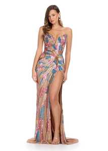 Robe de danse décorée de paillettes A-ligne sans manches pour femmes robe de soirée formelle antistatique et respirante pour les événements de soirée - Product Image 4