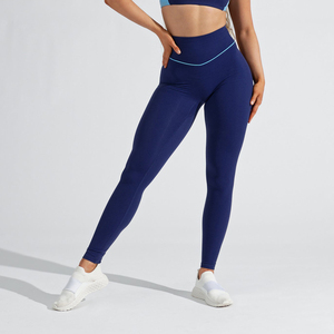 Leggings deportivos con logotipo personalizable para mujer, mallas sexis ajustadas para entrenamiento, yoga, fitness, sin costuras - Product Image 5