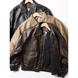 Veste de motard en cuir de haute qualité pour hommes personnalisée coupe-vent imperméable toile de moto saison d'hiver support de vêtements de rue élégant - Product Image 1