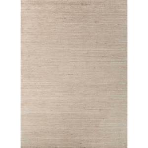 Tapis en laine tissé à la main Contour Ivoire 9x12, grand format classique pour la décoration de la maison et du salon, couleur unie, motif rectangulaire - Hwl-295 - Product Image 1