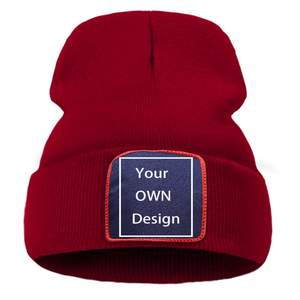 Puff Impreso Alta Calidad Personalizado Gorros de punto de invierno Gorros unisex - Product Image 6