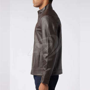 Chaquetas de cuero para hombre cálidas de invierno con cuello levantado de alta calidad de fabricante pakistaní personalizables al mejor precio - Product Image 4