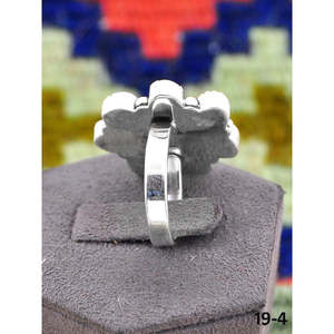 Southwest-Inspired Paloma Turquoise & Sterling Silver <b>Adjustable</b> <b>Ring</b> Fashionable Stainless Steel Jewelry Bezel Setting Gift - Product Image 3