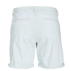 กางเกงขาสั้นผ้าชิโนสำหรับผู้ชายกางเกงขาสั้นออกกำลังกายแบบลำลองทำจากผ้าโพลีเอสเตอร์ผ้า100% เอวปานกลาง - Product Image 2