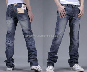 กางเกงยีนส์ผ้ายีนส์ที่มีคุณภาพดีดีไซน์ผ่านการเอนไซม์ซัก - Product Image 1