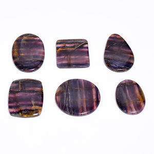Grado superior 100% Natural Multi Fluorita 1314 Ct. Lote Fabricación de joyas sueltas Cabujón de corte ovalado/pera Tamaños pulidos 41X29 57X30mm - Product Image 1