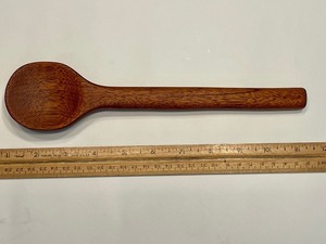 Juego de Utensilios de Madera Rústicos Hechos a Mano, 2 Cucharas de Madera de Acacia con Mango Largo para Mesa de Té, para Bodas y Fiestas - Product Image 2