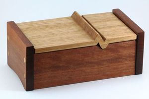 Hecho a mano, calidad moderna, madera maciza pulida, organizador de regalo, caja de cosméticos para decoración del hogar de Navidad - Product Image 3