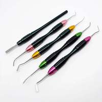 Set Alat Resin Komposit Gigi SURTECHS INTERNATIONAL, Spatula Baja Anti Karat, Gagang Skalpell, Pegangan Ergonomis, Manual, Bersertifikasi CE