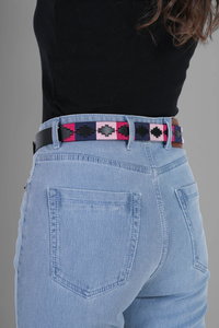 Cinturón de Polo Masculino de Lujo Hecho a Mano, Estilo Argentino, Hilo Encerado Tejido, Cuero Brillante con Acabado Antiguo, Longitud Personalizada - Product Image 6