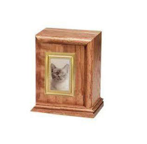 Hot Selling Modern Style Natural Wood Pet <b>Memorial</b> Urns for Cats & <b>Dogs</b> with Photo Frame Ashes Keepsake - Product Image 1