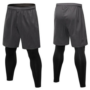 Men's High Waist Summer Double-<b>Layer</b> Outdoor Running Shorts Casual Fitness Sports Leisure Fashion Sublimated Lace Decoration - Product Image 4