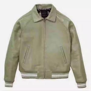 Vestes universitaires vintage pour hommes avec patch brodé en chenille personnalisé, vente en gros de vestes bomber et de vestes de baseball à manches en cuir - Product Image 1