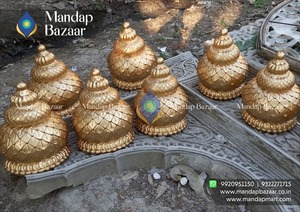 Cloche kadam en cristal en fibre durable à des fins spirituelles et décoratives pour les décorations de mariage - Product Image 2