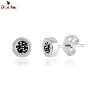 Minimalist <b>fine</b> jewelry 925 sterling silver green onyx CZ gemstone flower <b>stud</b> <b>earring</b> for women weddings engagement - Product Image 5