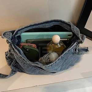 Fashion Jeans Purse <b>Bag</b> <b>Women</b> Casual Street Style Jeans <b>Bag</b> Classic Style Jeans <b>Bags</b> For <b>Women</b> - Product Image 5