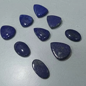Cabochon de lapis-lazuli naturel de qualité supérieure, couleur bleue, pierre précieuse pour la fabrication artisanale de cabochons de lapis-lazuli, lisses et semi-précieux - Product Image 2