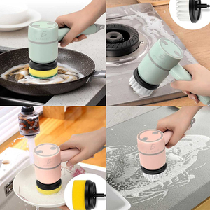 Spazzola Elettrica Ricaricabile per Pulizia, in Plastica, per Casa e Auto, Pulitore per Pavimenti, Bagno, Cucina, Design Ergonomico, Uso Versatile - Product Image 1