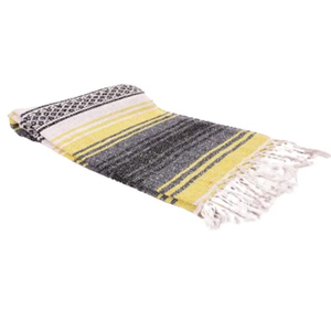 Couverture en laine Falsa jaune clair pour salon, maison, hôtel, couverture de luxe tissée d'Inde - Product Image 2