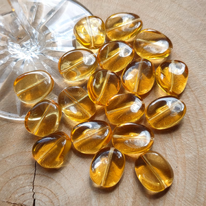 Wholesale Bulk Czech Oval <b>Glass</b> <b>Beads</b> | Transparent Irregular Twist Wavy <b>Beads</b> for Jewelry Making, Bohemian DIY Craft Supplies - Product Image 4