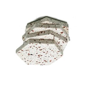 Ensemble de sous-verres en terrazzo fabriqués en Inde respectueux de l'environnement Forme hexagonale Sous-verres pour boissons pour la maison et la vaisselle d'hôtel Utilisation en gros - Product Image 5