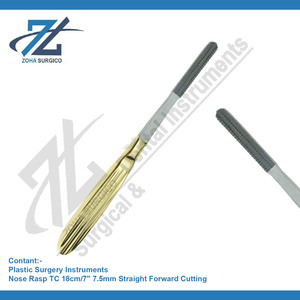 MALTZ Mcindoe Nariz Escofina TC 18cm/7 "7,5mm Corte recto Base de alta calidad Instrumentos quirúrgicos Fabricante Pakistán - Product Image 2