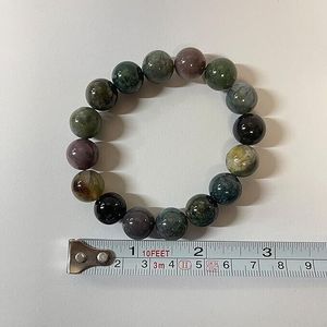 Bracciale in pietra naturale 12mm perle di agata carine a forma di palla 7-8.5 pollici di lunghezza con scatola per regalo o per uso religioso ortodosso - Product Image 6