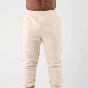 OEM Custom Manufacture Winter Half Zip <b>Sherpa</b> Trousers Fleece Pant Trouser Cheep Price for men's pants, straight, curved striped - Product Image 1