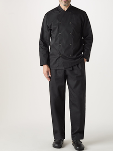 Veste de <span class=keywords><strong>Chef</strong></span> Unisexe à Manches Longues Personnalisable avec Logo Blanc pour Restaurant, Bar et Hôtel - Product Image 6