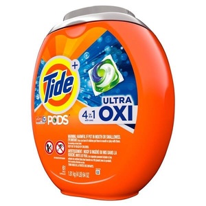 Tide PODS 4 en 1 Ultra Oxi detergente para ropa cápsulas de jabón, alta eficiencia (HE), 61 unidades - Product Image 3