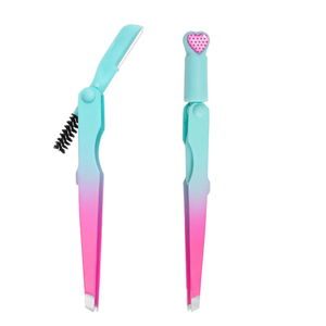 Nouvelle mode d'outil de beauté pour femmes en acier inoxydable applicateur de faux cils Logo personnalisé pince à épiler à sourcils grande quantité privée - Product Image 6