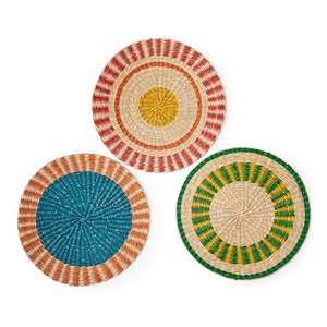 Napperon rond en herbe de mer accrocheur en osier, napperons Boho tissés à la main, plaque de chargement pour la maison, l'hôtel, le Restaurant, fournisseur vietnamien - Product Image 4