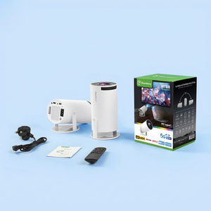 Smartbarry HT88 2K LED Projector Android 11 WiFi Portable Home Theater with <b>4GB</b> <b>RAM</b>/8GB ROM and Built-in Speakers - Product Image 4