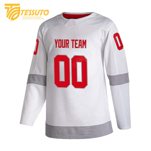 เสื้อเจอร์ซีย์เยาวชนเสื้อทีมฮ็อกกี้น้ำแข็งผ้าโพลีเอสเตอร์100% พรีเมี่ยมสำหรับทีมเทสซูโตอินดัสทรี - Product Image 1