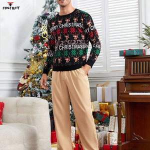 Collection 2026 Nouvelle Mode Vêtements de Sport pour Hommes Tenue de Course Décontractée Coupe Classique Solide Hiver Noël Logo Personnalisé Polaire Écologique - Product Image 4