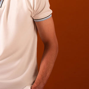 Polos originales de algodón 100% para hombre, camisetas de manga corta con logotipo bordado personalizado, camiseta Polo ajustada de secado rápido para EE. UU. - Product Image 5