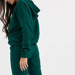 Sudadera con capucha y pantalones de chándal con logotipo personalizado para mujer, conjunto de chándal de dos piezas XL, chándal de lana para invierno con pantalones de chándal, conjunto de Sudadera con capucha - Product Image 3