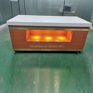 <span class=keywords><strong>OKEY</strong></span> Tavolo Buffet Personalizzato di Alta Qualità con Piano in Marmo, Bancone Buffet Moderno per Stazioni Buffet Ristorante, Uso Commerciale - Product Image 6