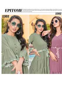 Nhà Sản Xuất Thời Trang Nữ Kurti Vải Lót In Họa Tiết Phong Cách Phương Tây Chất Lượng Cao Lạ Mắt Thiết Kế - Product Image 6