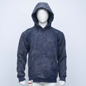 Sweat-shirts à capuche vintage en coton 100% pour hommes, de haute qualité, en gros, lavage à l'acide noir, surdimensionnés, hip-hop - Product Image 3