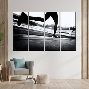 Tableau imprimé sur toile élégant - Gym, Sports, Cadeau de mariage, 4P : encadré - Product Image 1