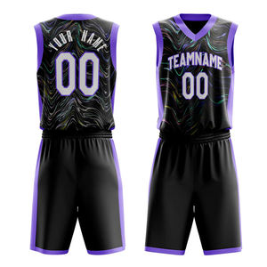 Mew designs Dye Sublimation Sky Blue Kids Boys Fashion New Children's Sublimated Basketball Uniform - Product Image 2