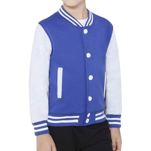 Chaqueta universitaria de diseño personalizado para hombre, proveedor de chaquetas tipo letterman, mezcla de lana y cuero, chaqueta de equipo de béisbol - Product Image 4