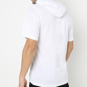 Pull de haute qualité surdimensionné personnalisé Logo impression sweats à capuche pour hommes sweats à capuche avec demi-manches pas cher taux tendance tenues - Product Image 6