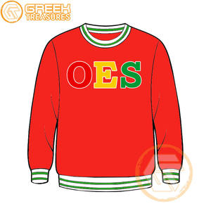 Commande personnalisée d'étoile orientale coton polaire brodé hiver femmes pull écologique de haute qualité vêtements grecs OES sueur - Product Image 6