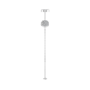 Elegante personalizado 950 platino lujo OEM ODM hecho en fábrica India pulsera de diamantes naturales para mujeres pulseras de eslabones de cadena fina - Product Image 2