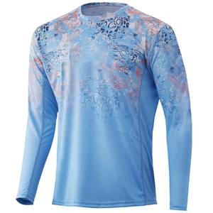 Haute qualité haute polyester Upf50 + crème solaire Uv séchage rapide respirant chemise de pêche Performance à manches longues - Product Image 2