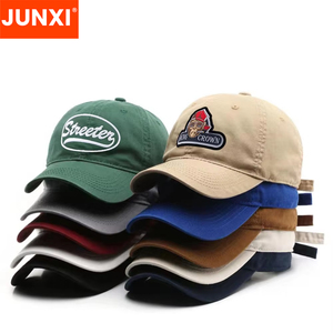Custom High Quality Cotton Plain Embroidery Logo Soft 6 Panel Baseball Cap Men Unstructured Adjustable Dad <strong>Hat</strong> - Product Image 2