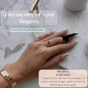 Custom Hair Extension Installation Aid Finger Ring Hair Partition Ring Pointed Tip Sectioning Finger Ring Hair Nonslip - Product Image 6