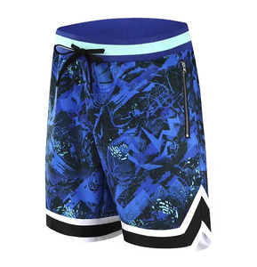 Short surdimensionné de basket-ball de sport pour hommes avec logo personnalisé Short de gym décontracté respirant pour la peau à séchage rapide - Product Image 6